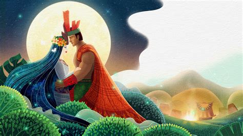 The Story of Sơn Tinh Thủy Tinh - A Epic Tale of Elemental Battles and Love!